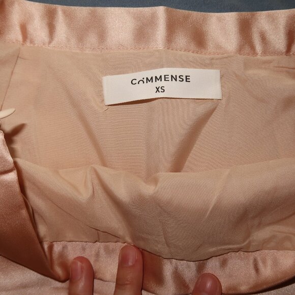 Commense High Waisted Satin Flowy Midi Skirt - XS - Picture 4 of 5